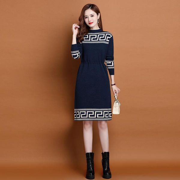 2021 runway designer elegant sweaters dress long sleeve autumn winter vintage women jacquard knitted dresses sweet cute resort office cafe p, Black;gray
2021 runway designer elegant sweaters dress long sleeve autumn winter vintage women jacquard knitted dresses sweet cute resort office cafe p, Black;gray
