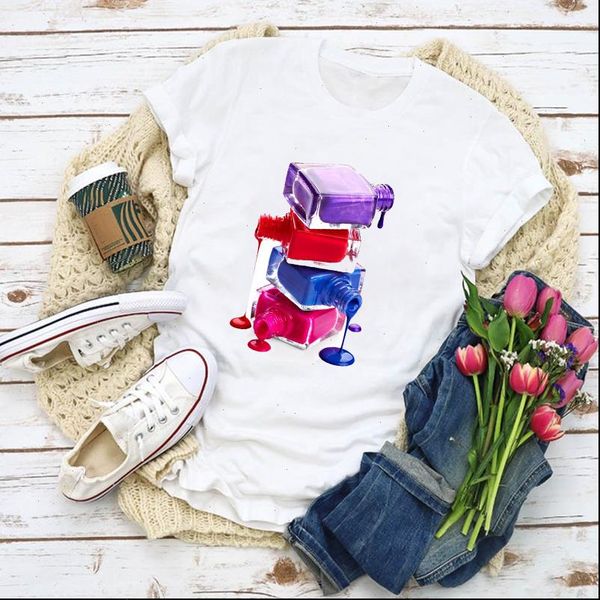 women graphic 3d fingernail beauty kawaii print lady summer t shirt lady womens clothing tee female t shirt, White
women graphic 3d fingernail beauty kawaii print lady summer t shirt lady womens clothing tee female t shirt, White