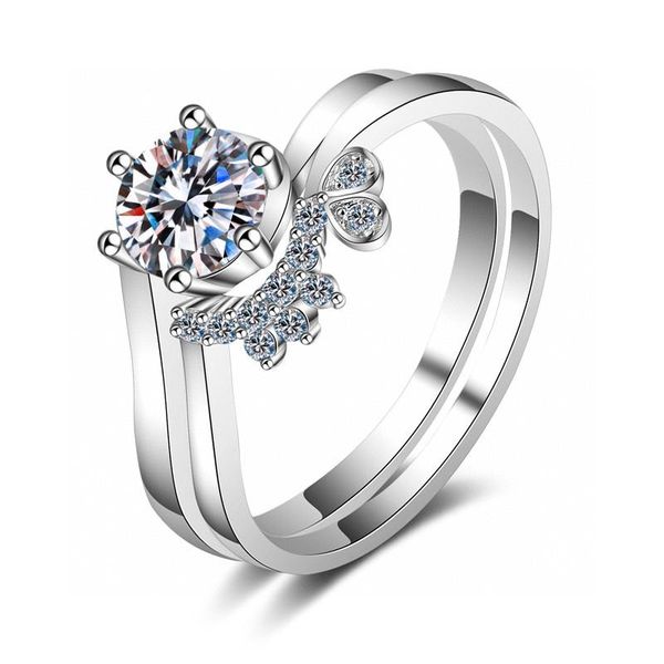 cluster rings passed diamond perfect cut test 0.8ct moissanite marry ring set 925 sterling silver women luxury jewelry gift, Golden;silver
cluster rings passed diamond perfect cut test 0.8ct moissanite marry ring set 925 sterling silver women luxury jewelry gift, Golden;silver