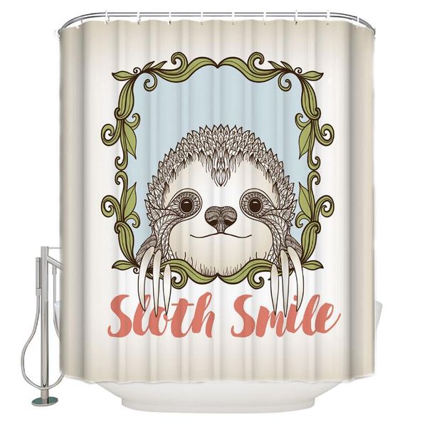 shower curtains cartoon sloth animal vine leaves text curtain washable home bath decor with 12 hooks fabric
shower curtains cartoon sloth animal vine leaves text curtain washable home bath decor with 12 hooks fabric