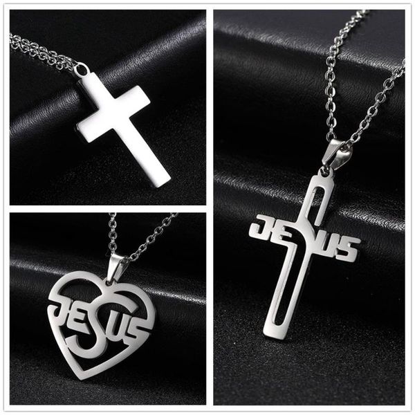 pendant necklaces teamer holy jesus cross heart amulet necklace christian religious stainless steel chain jewelry for women men, Silver
pendant necklaces teamer holy jesus cross heart amulet necklace christian religious stainless steel chain jewelry for women men, Silver