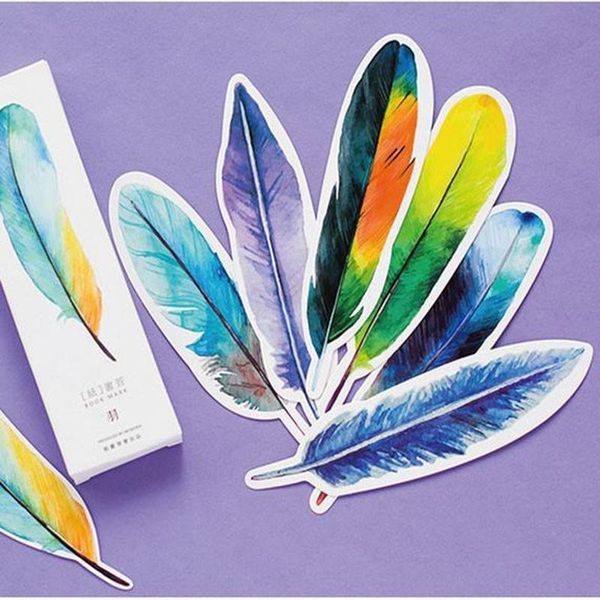 bookmark 30pcs/box colorful feather papelaria boekenlegger bookmarks message card book clip office school supplies 01443
bookmark 30pcs/box colorful feather papelaria boekenlegger bookmarks message card book clip office school supplies 01443