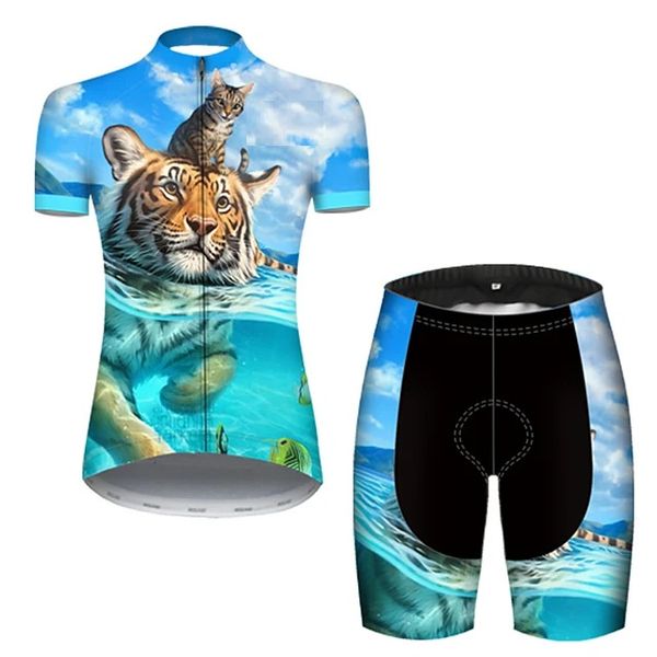 2021 short sleeve cycling jersey with shorts summer polyester blue tiger animal bike clothing suit 9d pad ultraviolet resistant, Black;red
2021 short sleeve cycling jersey with shorts summer polyester blue tiger animal bike clothing suit 9d pad ultraviolet resistant, Black;red
