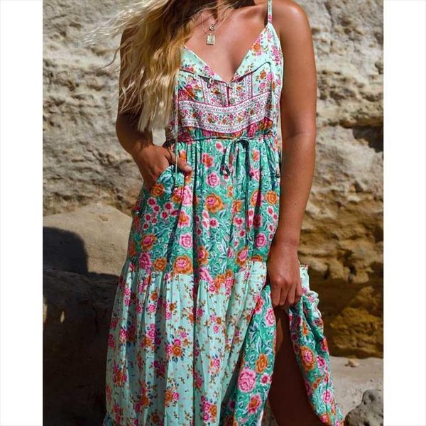 mint floral summer straps women dresses sleeveless bohemian plus size long beach, Black;gray
mint floral summer straps women dresses sleeveless bohemian plus size long beach, Black;gray