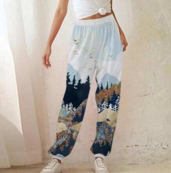 women's pants & capris women mountain print sweatpant cotton casual summer elestic high waist trousers cargo 2021 sporting streetwear, Black;white
women's pants & capris women mountain print sweatpant cotton casual summer elestic high waist trousers cargo 2021 sporting streetwear, Black;white