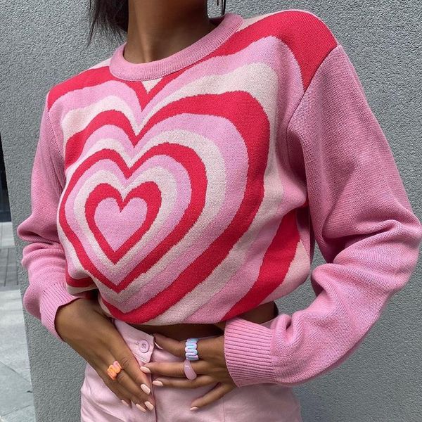 women's sweaters sweet heart print long sleeve loose knitted pullover spring autumn fashion, White;black
women's sweaters sweet heart print long sleeve loose knitted pullover spring autumn fashion, White;black