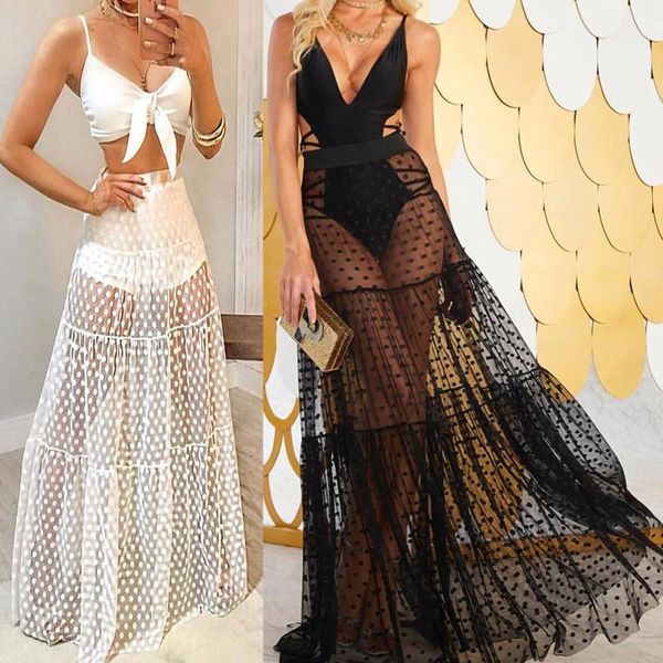skirts women's perspective gauze wave point plaid spliced pleated skirt 2021 elegant ball gown high waist night club wear, Black
skirts women's perspective gauze wave point plaid spliced pleated skirt 2021 elegant ball gown high waist night club wear, Black