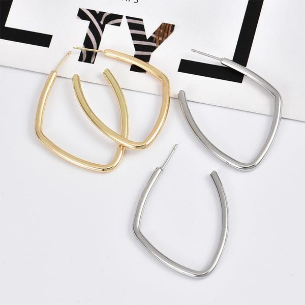 1pair new trendy geometric stud earrings alloy ear hoop street swomen's 2021 popular fine fashion personality jewelry gifts, Golden;silver
1pair new trendy geometric stud earrings alloy ear hoop street swomen's 2021 popular fine fashion personality jewelry gifts, Golden;silver