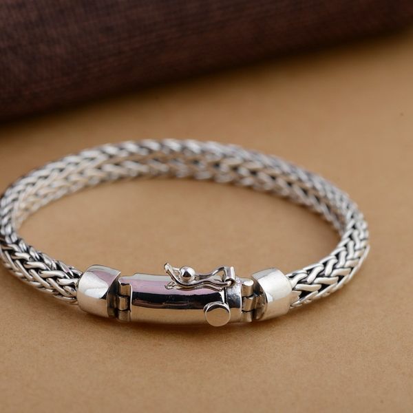 925 sterling silver bracelet peaceful pattern personality bracelet ing, Black
925 sterling silver bracelet peaceful pattern personality bracelet ing, Black