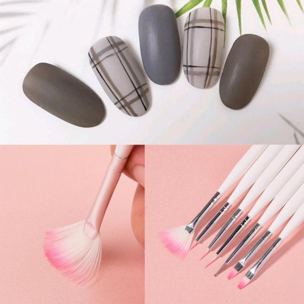 nail brushes 7pcs art brush liner dotting fan design acrylic builder flat crystal painting drawing carving pen uv gel manicure tool set, Yellow
nail brushes 7pcs art brush liner dotting fan design acrylic builder flat crystal painting drawing carving pen uv gel manicure tool set, Yellow