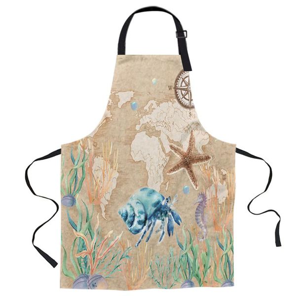 aprons kraft coral rudder starfish shell apron woman bibs home cooking baking coffee shop canvas kitchen accessory
aprons kraft coral rudder starfish shell apron woman bibs home cooking baking coffee shop canvas kitchen accessory