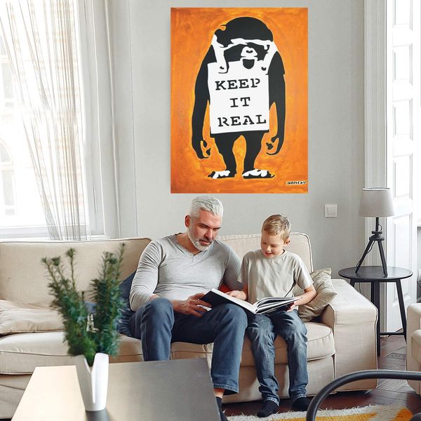 banksy keep it real home decoration handcrafts /hd print oil painting on canvas large wall art canvas picture 210221
banksy keep it real home decoration handcrafts /hd print oil painting on canvas large wall art canvas picture 210221