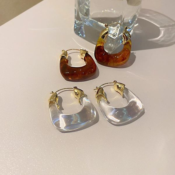 hoop & huggie 2021 colorful transparent resin circel earrings geometric u-shaped acrylic earring for woman girls travel aesthetic jewelry, Golden;silver
hoop & huggie 2021 colorful transparent resin circel earrings geometric u-shaped acrylic earring for woman girls travel aesthetic jewelry, Golden;silver