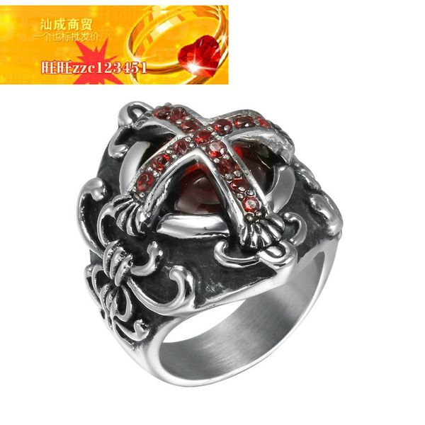 luxury party favor chrome/hearts rings new jewelry gothic cross vampire red stone ring
luxury party favor chrome/hearts rings new jewelry gothic cross vampire red stone ring