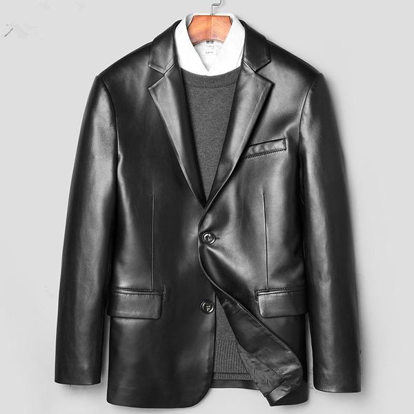 men's leather & faux mens jacket real sheepskin coat blazer genuine jackets for men 2021 chaqueta cuero hombre 71h936 kj2447, Black
men's leather & faux mens jacket real sheepskin coat blazer genuine jackets for men 2021 chaqueta cuero hombre 71h936 kj2447, Black