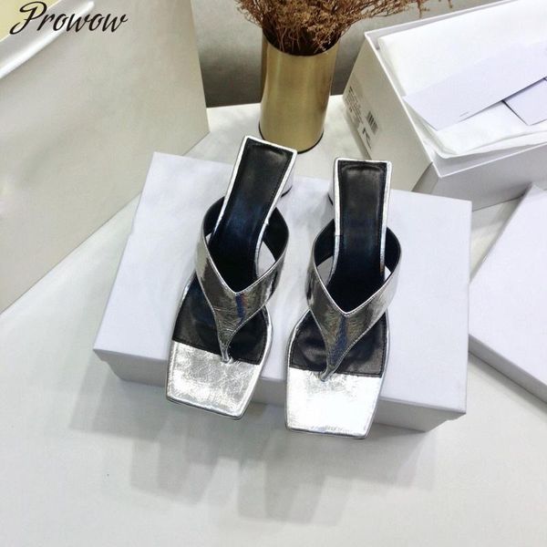 prowow flip flops slippers for women genuine leather women shoes thick high heels new shoes woman summer slides, Black
prowow flip flops slippers for women genuine leather women shoes thick high heels new shoes woman summer slides, Black