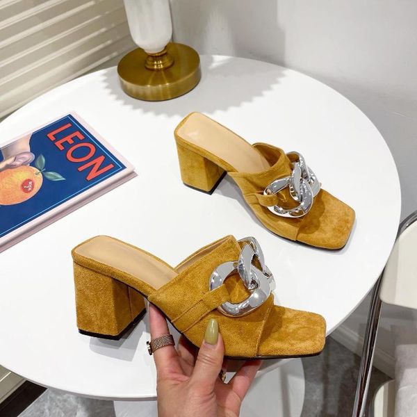 slippers summer sandals women black flock fashion square high heels woman velvet open toe metal decoration shoes lady
slippers summer sandals women black flock fashion square high heels woman velvet open toe metal decoration shoes lady