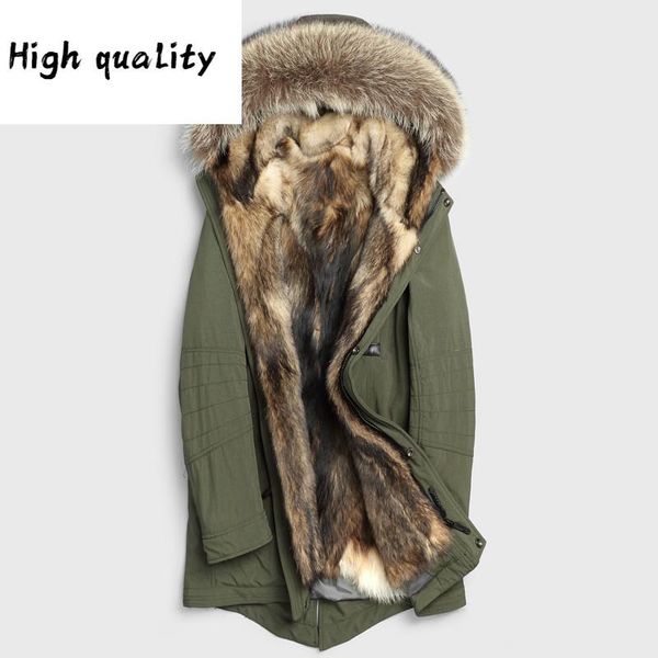 men's leather & faux fur real coat men parka wolf liner long winter jacket raccoon collar warm parkas hombre 2021, Black
men's leather & faux fur real coat men parka wolf liner long winter jacket raccoon collar warm parkas hombre 2021, Black
