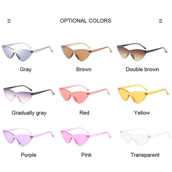 clear candy color sunglasses women men new transparent plastic rimless sun glasses for female brand designer uv400 oculos
clear candy color sunglasses women men new transparent plastic rimless sun glasses for female brand designer uv400 oculos