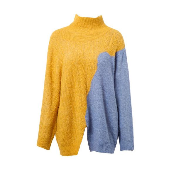 women autumn sweater casual loose turtleneck knitted jumpers pullovers streetwear winter long sleeve fashion oversize, White;black
women autumn sweater casual loose turtleneck knitted jumpers pullovers streetwear winter long sleeve fashion oversize, White;black
