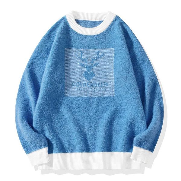 men's sweaters christmas men sweater autumn casual elk pullover lazy harajuku gengar knit streetwear oversized unisex, White;black
men's sweaters christmas men sweater autumn casual elk pullover lazy harajuku gengar knit streetwear oversized unisex, White;black