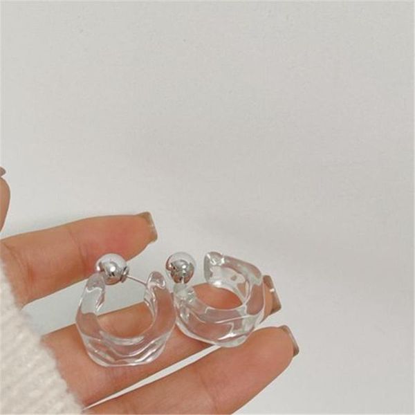 hoop & huggie 2021 korean transparent resin acrylic earrings geometric irregular trend for women girls aesthetic jewelry, Golden;silver
hoop & huggie 2021 korean transparent resin acrylic earrings geometric irregular trend for women girls aesthetic jewelry, Golden;silver