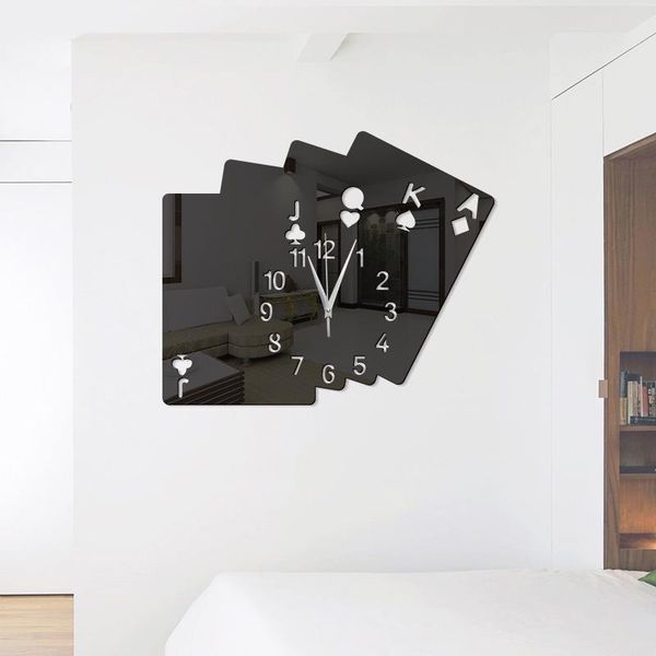 wall clocks acrylic living room decoration creative home poker diy stereo sticker mirror clock modern design
wall clocks acrylic living room decoration creative home poker diy stereo sticker mirror clock modern design