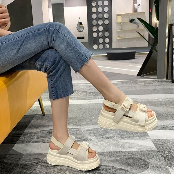 sandals black beige platform women shoes open toe wedge outdoor casual beach buty damskie 2021
sandals black beige platform women shoes open toe wedge outdoor casual beach buty damskie 2021