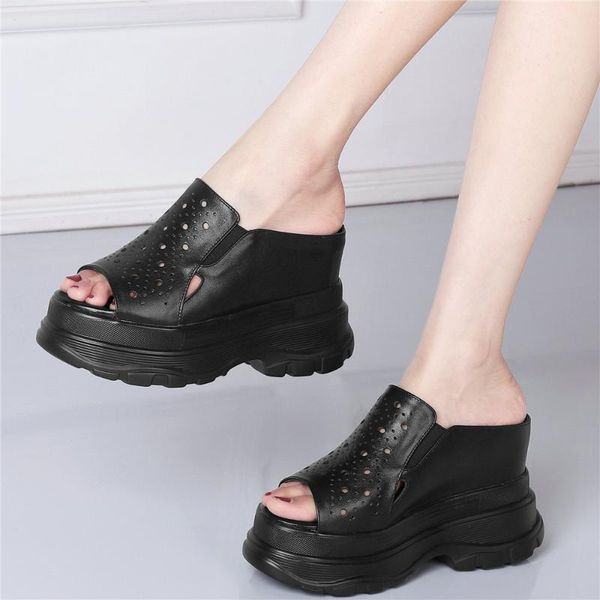 slippers summer oxfords women genuine leather wedges high heel fashion sneakers female open toe platform roman sandals outdoor, Black
slippers summer oxfords women genuine leather wedges high heel fashion sneakers female open toe platform roman sandals outdoor, Black
