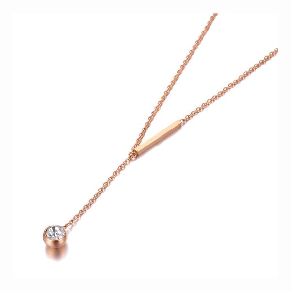 chains office style titanium stainless steel cz crystal chain choker necklace rose gold pendant for women n20110, Silver
chains office style titanium stainless steel cz crystal chain choker necklace rose gold pendant for women n20110, Silver