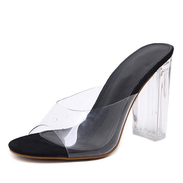 fashion pvc jelly sandals crystal open toed thin heels women transparent slippers pumps outside 40 41 42 fs21s25, Black
fashion pvc jelly sandals crystal open toed thin heels women transparent slippers pumps outside 40 41 42 fs21s25, Black
