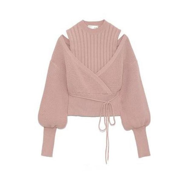 2021 new year of autumn and winter with sweet temperament tape knitted knitwear and knitwea long sleeve knit women, White;black
2021 new year of autumn and winter with sweet temperament tape knitted knitwear and knitwea long sleeve knit women, White;black