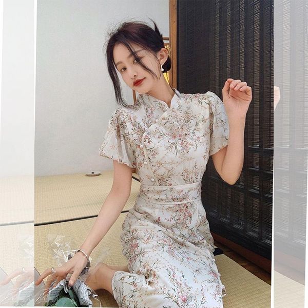 ethnic clothing 2021 cheongsam elegant floral retro gentle sweet improved young girl slim daily qipao dress evening wdding party summer, Red
ethnic clothing 2021 cheongsam elegant floral retro gentle sweet improved young girl slim daily qipao dress evening wdding party summer, Red