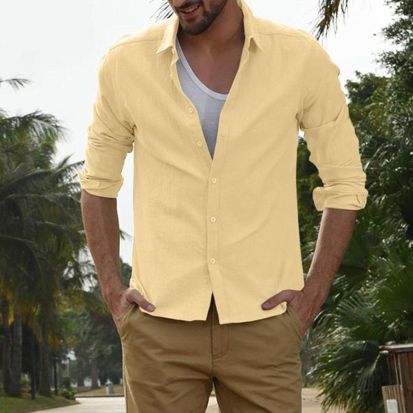 men's casual shirts turn down collar shirt baggy linen blend solid color long sleeve button summer fall for men2021 camisas de hombre, White;black
men's casual shirts turn down collar shirt baggy linen blend solid color long sleeve button summer fall for men2021 camisas de hombre, White;black