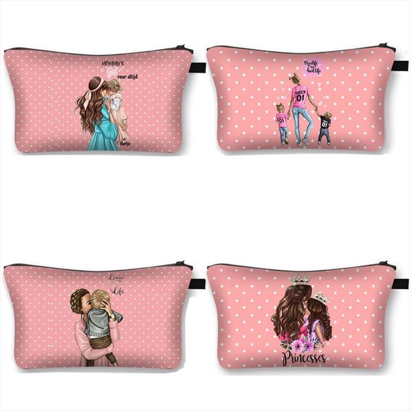 cool mom with baby cosmetic bag princess case women fashion makeup ladies large capacity bags portable organizers
cool mom with baby cosmetic bag princess case women fashion makeup ladies large capacity bags portable organizers