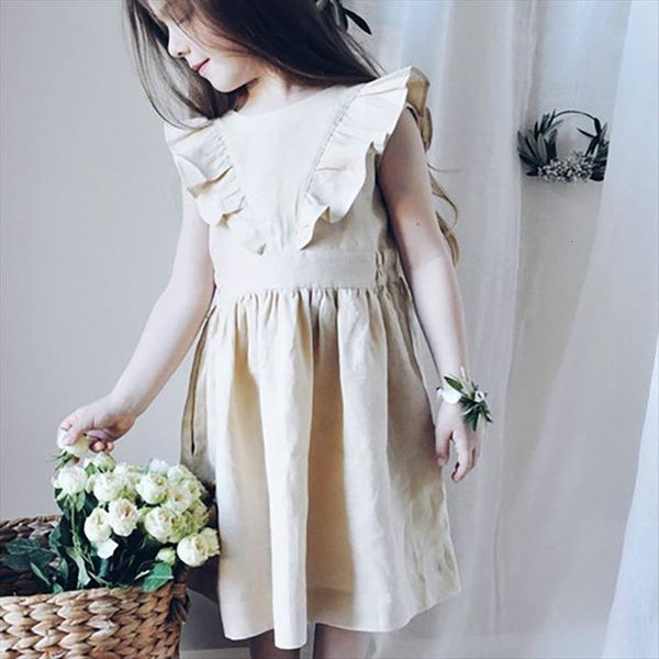 girls cotton and linen with girl dress flying sleeves solid color comfortable childrens selling wt60, Red;yellow
girls cotton and linen with girl dress flying sleeves solid color comfortable childrens selling wt60, Red;yellow