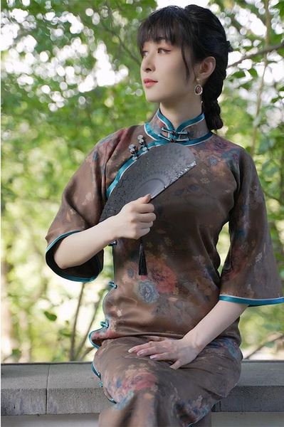ethnic clothing 2021 chinese dress women qipao improved cheongsam printing party dresses nightclub half sleeve girls, Red
ethnic clothing 2021 chinese dress women qipao improved cheongsam printing party dresses nightclub half sleeve girls, Red