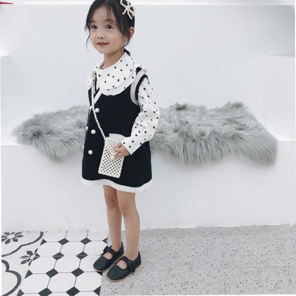 2021 new autumn children cute baby girl double breasted cardigan sweater girls outerwear clothes fv22, Red;yellow 
2021 new autumn children cute baby girl double breasted cardigan sweater girls outerwear clothes fv22, Red;yellow