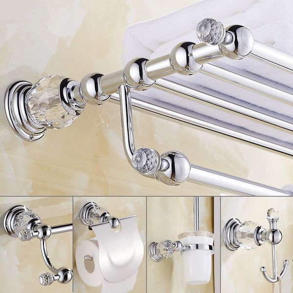 2021 new crystal bath hardware set, chrome toilet brush holder ,paper holder,towel bar,soap basket,hook brass towel rack bathroom set ynxb
2021 new crystal bath hardware set, chrome toilet brush holder ,paper holder,towel bar,soap basket,hook brass towel rack bathroom set ynxb