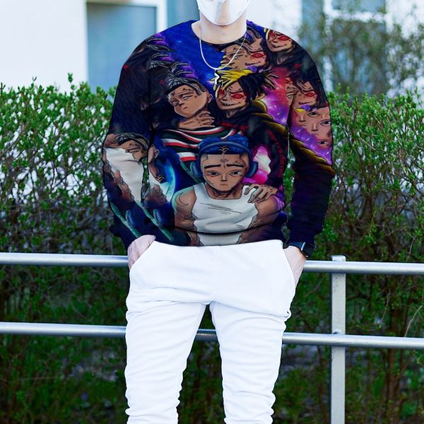 autumn and winter couple sweater personality printing multiplayer avatar pattern casual party style punk goth round neck hooded sweater, Black
autumn and winter couple sweater personality printing multiplayer avatar pattern casual party style punk goth round neck hooded sweater, Black