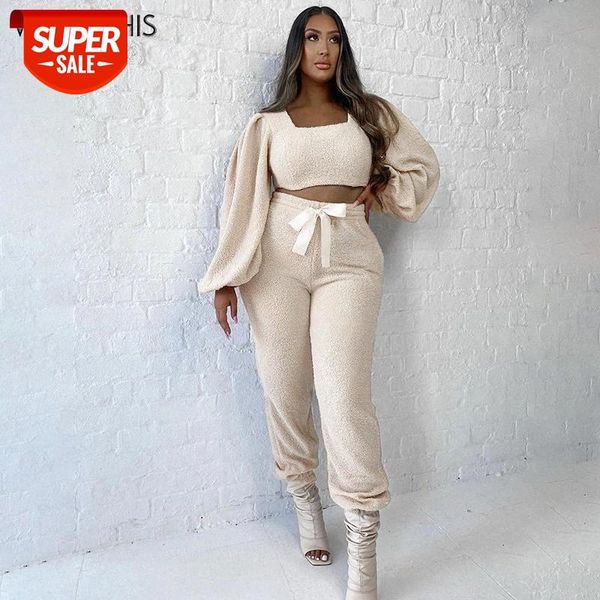 wannathis plush two piece set women long sleeve square collar crop and bandage high waist trousers autumn casual streetwear #sa1f, White
wannathis plush two piece set women long sleeve square collar crop and bandage high waist trousers autumn casual streetwear #sa1f, White