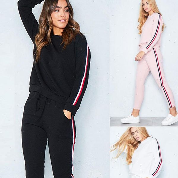 striped solid fashion suit set 2021 women tracksuit two piece sport style outfit jogging sweatshirt fitness lounge sportwear, Gray
striped solid fashion suit set 2021 women tracksuit two piece sport style outfit jogging sweatshirt fitness lounge sportwear, Gray