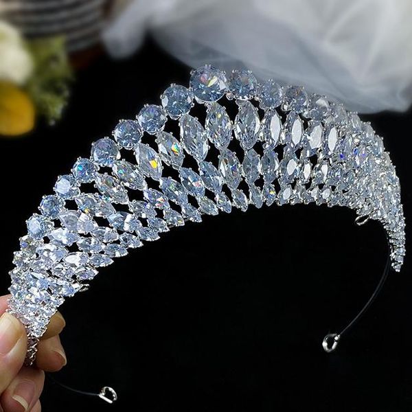hair clips & barrettes luxury cubic zirconia zircon tiaras and crowns princess queen diadem brides headbads wedding accessories bridal jewel, Golden;silver
hair clips & barrettes luxury cubic zirconia zircon tiaras and crowns princess queen diadem brides headbads wedding accessories bridal jewel, Golden;silver
