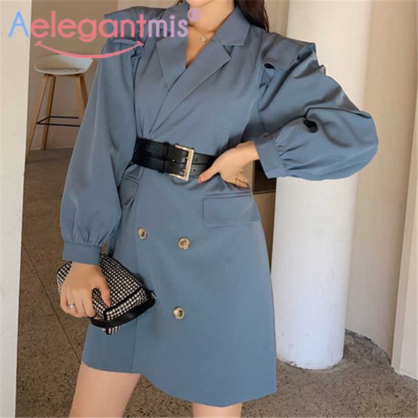 aelegantmis ruffle vintage women button sashes blazer dress office lady korean female double breasted notched collar ol 210607, Black;gray
aelegantmis ruffle vintage women button sashes blazer dress office lady korean female double breasted notched collar ol 210607, Black;gray