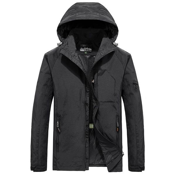 men's jackets 2021 autumn men style polyester windbreaker with detachable cap casual plus size jacket stand-up collar thin section coat, Black;brown
men's jackets 2021 autumn men style polyester windbreaker with detachable cap casual plus size jacket stand-up collar thin section coat, Black;brown