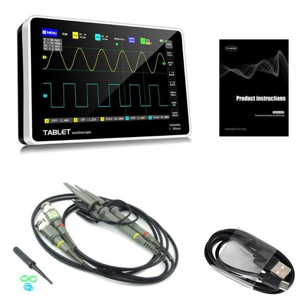 1013d 2 channels 100mhz*2 band width 1gsa/s sampling rate oscilloscope with 7 inch color tft high definition lcd touching screen
1013d 2 channels 100mhz*2 band width 1gsa/s sampling rate oscilloscope with 7 inch color tft high definition lcd touching screen