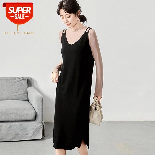 elegant knitted loose split women's dress harajuku v collar female solid pencil dress commute pullover loose sling dresses #sn7p, White;black
elegant knitted loose split women's dress harajuku v collar female solid pencil dress commute pullover loose sling dresses #sn7p, White;black