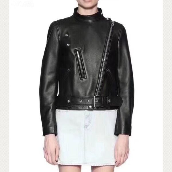 women's leather & faux women coats 100% genuine 2021 fashion lady natural sheepskin long sleeves jackets soft h730, Black
women's leather & faux women coats 100% genuine 2021 fashion lady natural sheepskin long sleeves jackets soft h730, Black