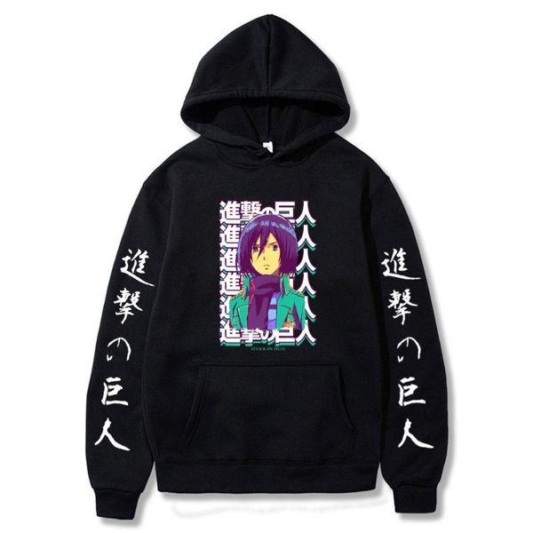 men's hoodies & sweatshirts anime mikasa·ackerman attack on titan print winter keep warm men women oversized fashion hip hop streetwear, Black
men's hoodies & sweatshirts anime mikasa·ackerman attack on titan print winter keep warm men women oversized fashion hip hop streetwear, Black