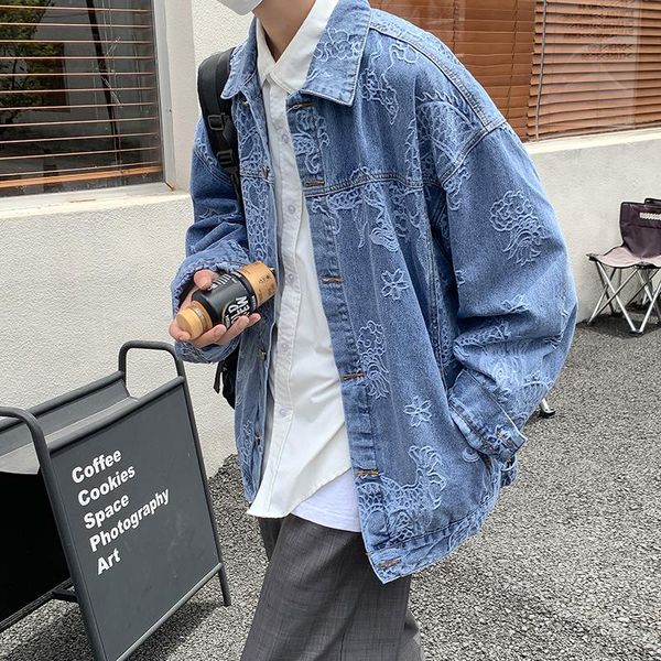 men's jackets embroidery denim jacket men high street korean loose bomber male outerwear casual overcoat black/blue, Black;brown
men's jackets embroidery denim jacket men high street korean loose bomber male outerwear casual overcoat black/blue, Black;brown